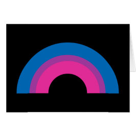 Hermosa bandera del Orgullo Bisexual Tarjeta Negra