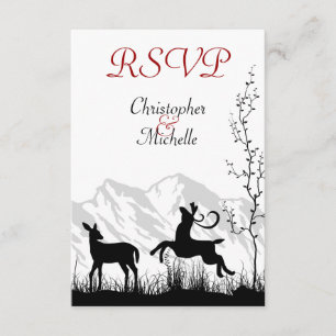 Hermosa boda de la montaña de Cerfs RSVP