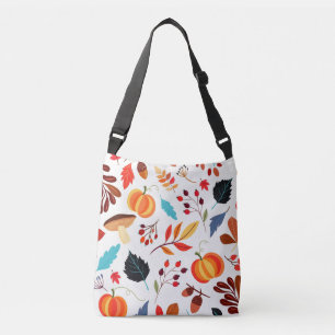 Hermosa bolsa de cuerpo cruzado del patrón otoño