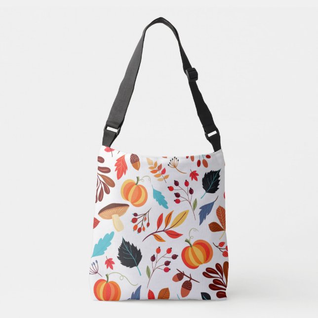Hermosa bolsa de cuerpo cruzado del patrón otoño (Anverso)