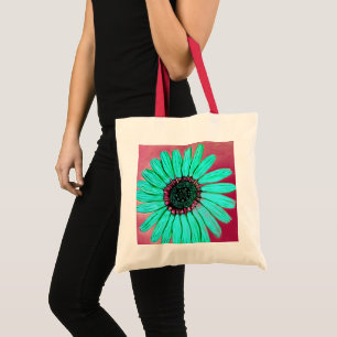 Hermosa bolsa de flores esbozada a mano