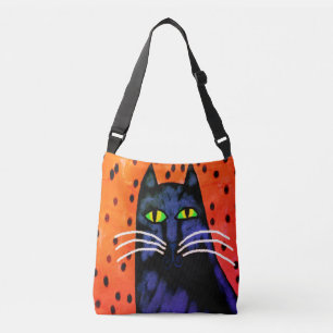 Hermosa bolsa de gatos de arte abstracto