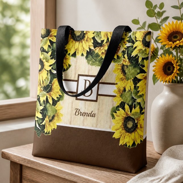 Hermosa Bolsa de mano con Monograma de Girasol (Subido por el creador)