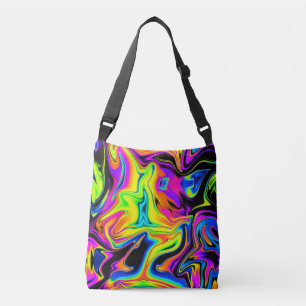 Hermosa bolsa de neón cruzado