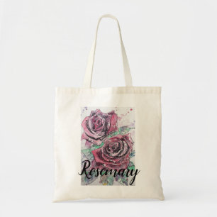 Hermosa bolsa de tela de color rosa rojo