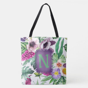 Hermosa bolsa de tocador floral