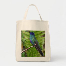 Hermosa Bolsa de Tote Blue Hummingbird