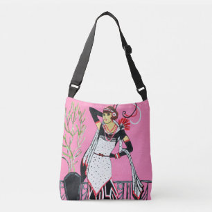 Hermosa bolsa de travesía de dama