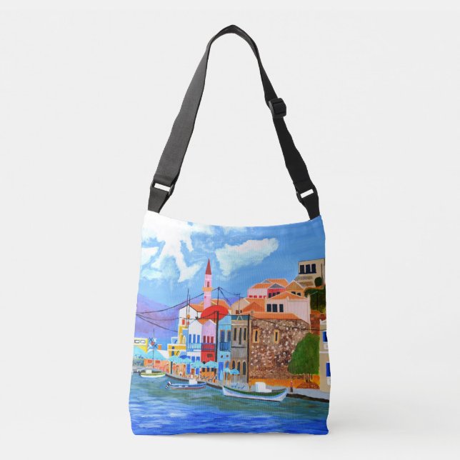 Hermosa bolsa Grecia Crossbody (Anverso)