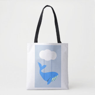 ¡Hermosa bolsa Tote con un diseño de ballena adora