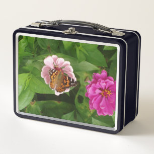 Hermosa Butterfly Metalizado Lunch Box