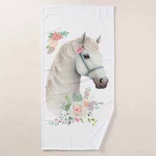 Hermosa Cabeza Blanca Cabeza Boho Floral