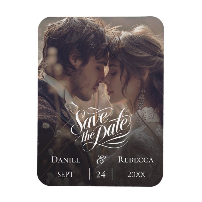 Hermosa Caligrafía - Foto Imán para Salvar la Fech (Vertical)