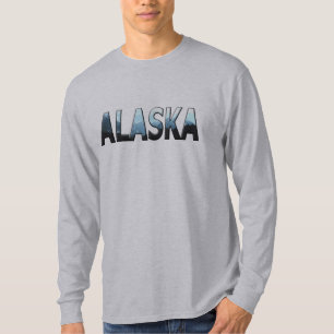 Hermosa camiseta Alaska Mens de larga duración