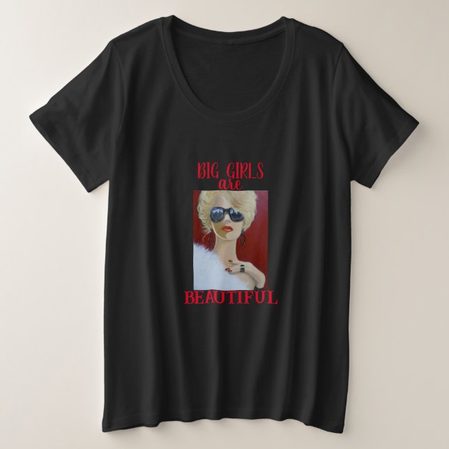 Hermosa camiseta básica para mujeres y niñas (Anverso del diseño)