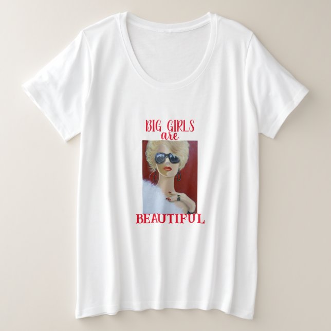 Hermosa camiseta básica para mujeres y niñas (Anverso del diseño)