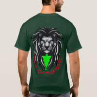 Hermosa camiseta con diseño de cabeza de león