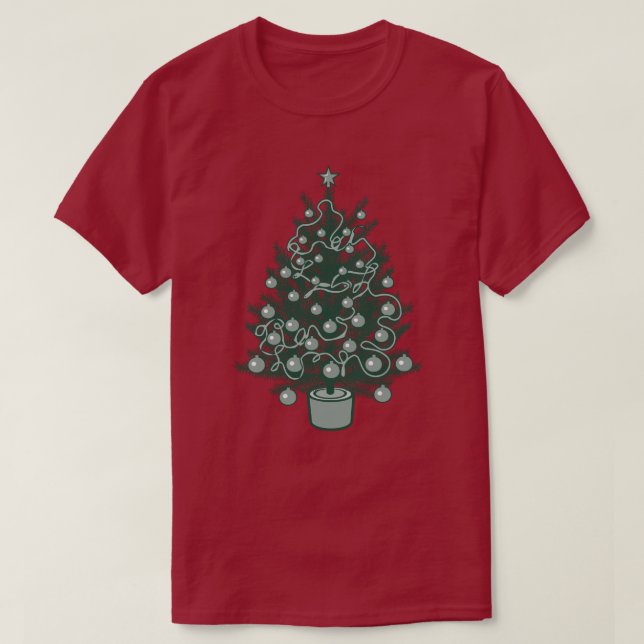 Hermosa camiseta de árbol de Navidad (Diseño del anverso)
