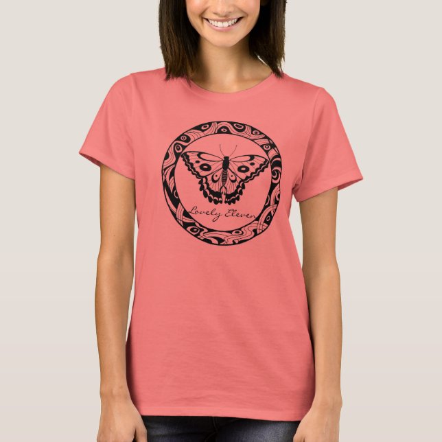 Hermosa camiseta de Eleven Butterfly (Anverso)