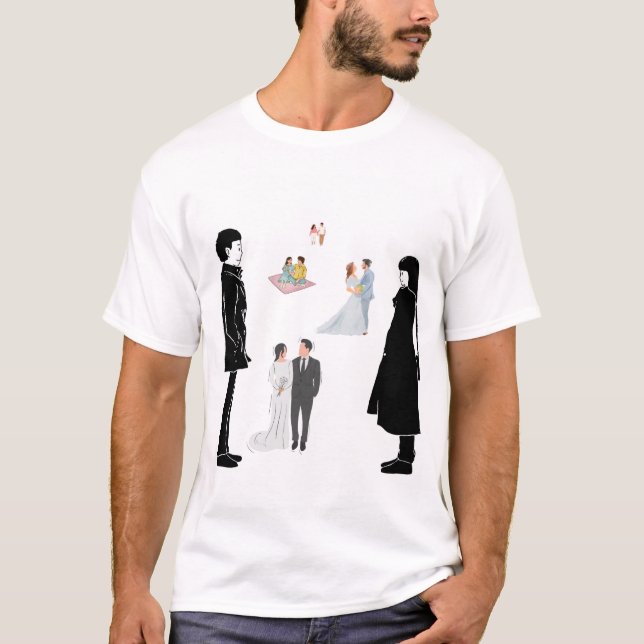 Hermosa camiseta de fotos de parejas (Anverso)