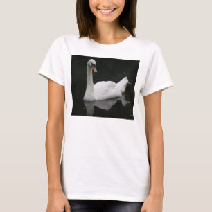 Hermosa Camiseta De Las Damas De Cisne Blanco