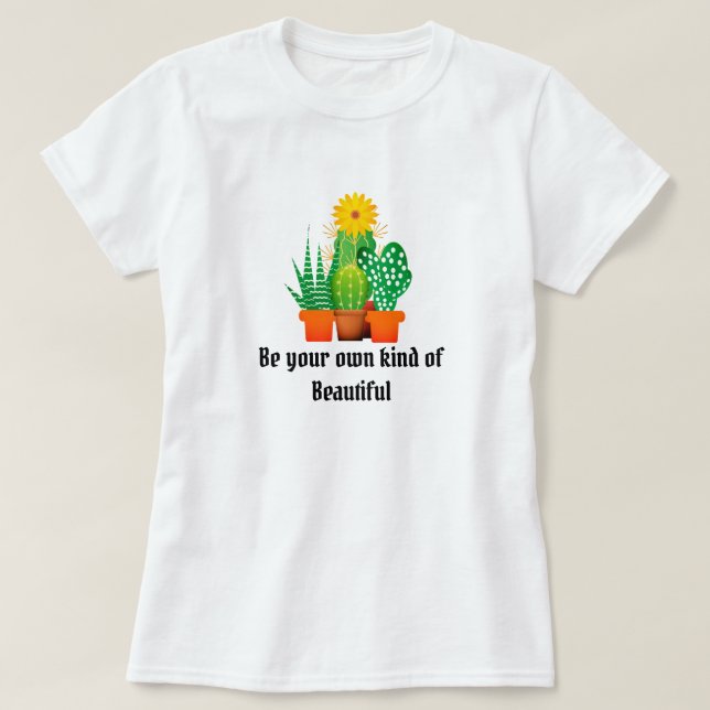 Hermosa Camiseta De Mujer De Jardín De Cactus Sucu (Diseño del anverso)
