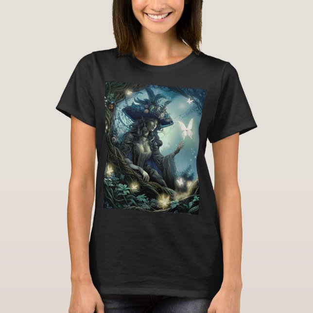 Hermosa camiseta de mujeres piratas de hadas (Anverso)