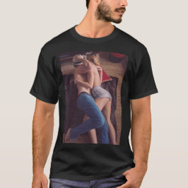 Hermosa camiseta de pareja caliente