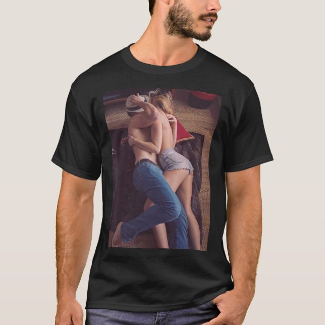 Hermosa camiseta de pareja caliente (Anverso)