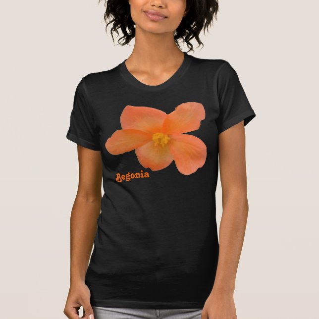 Hermosa camiseta de Personalizable Begonia (Anverso)