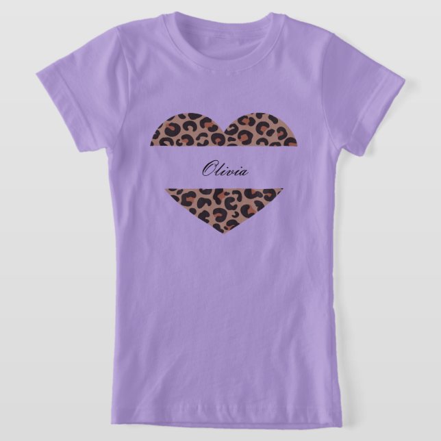 hermosa camiseta de personalizado leopardo (Distribución)
