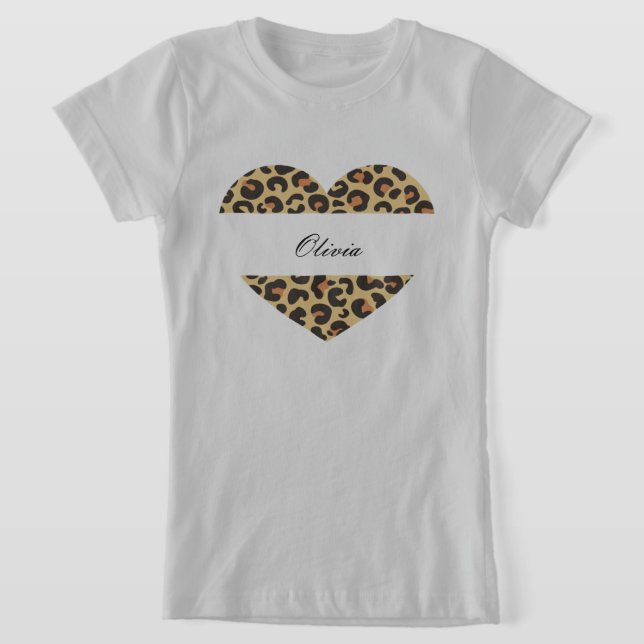hermosa camiseta de personalizado leopardo (Distribución)
