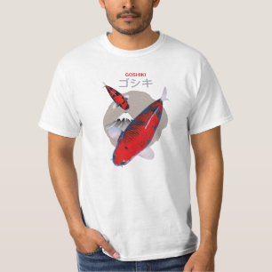 Hermosa camiseta de pescado Goshiki Koi - Elegante