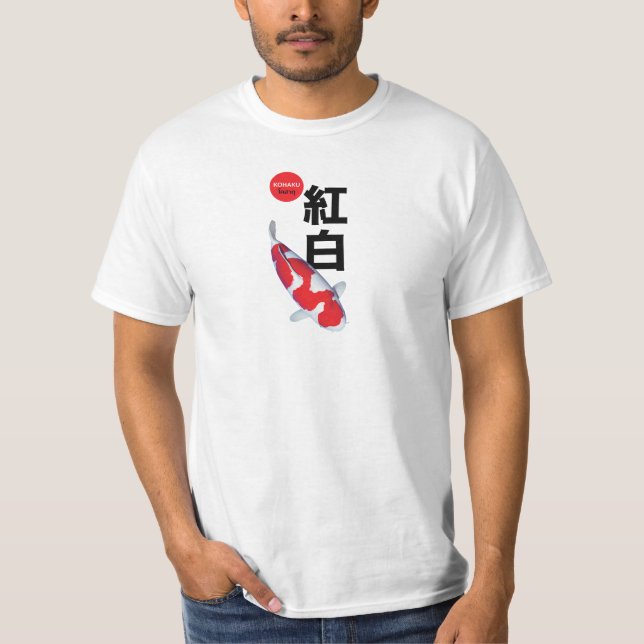Hermosa camiseta de pescado Kohaku Koi - Elegante (Anverso)