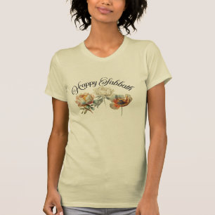 Hermosa camiseta de Sabbat con flores