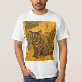 Hermosa camiseta de Siam Cat para hombres