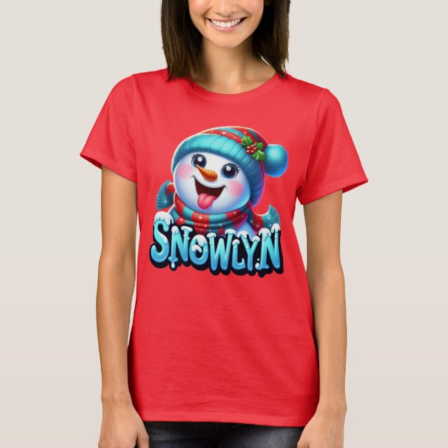 Hermosa Camiseta De SNOWLYN Para Mujer (Anverso)