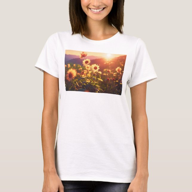 Hermosa camiseta impresa de mujeres: Eleva tu St (Anverso)