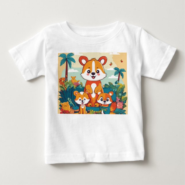 Hermosa camiseta impresa de Teddy (Anverso)