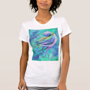 Hermosa camiseta Octopus en color