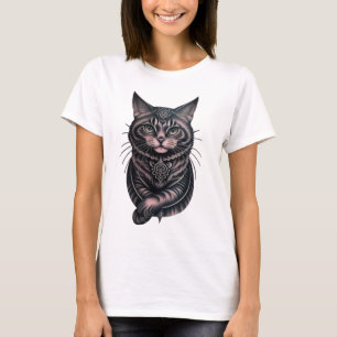 Hermosa camiseta para gatos