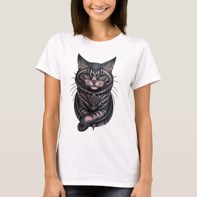 Hermosa camiseta para gatos (Anverso)