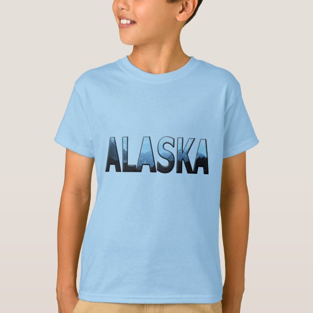Hermosa camiseta para niños de Alaska (Anverso)