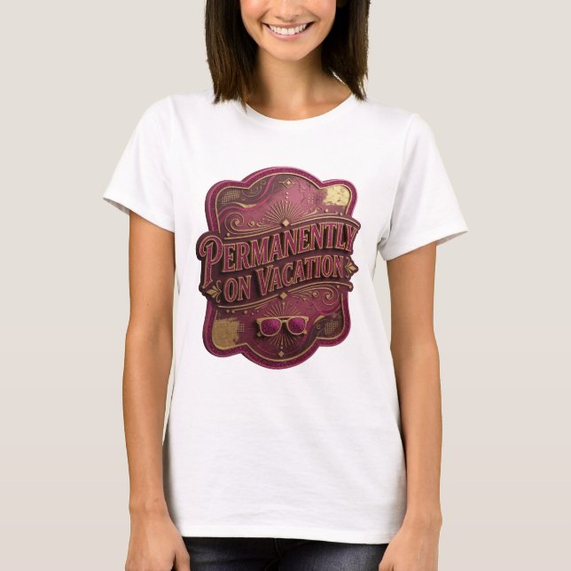 Hermosa camiseta personalizada PERMANENTEMENTE DE  (Anverso)