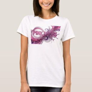 Hermosa camiseta PINK FOCUS Statement rosa