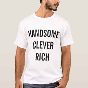 Hermosa camiseta rica en inteligencia