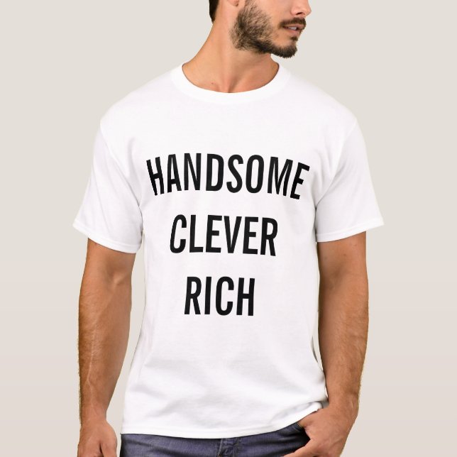 Hermosa camiseta rica en inteligencia (Anverso)