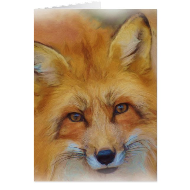 Hermosa cara de Fox de Watercolor (Frente)