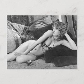 ¡Hermosa! Chica pin up vintage Tarjeta postal