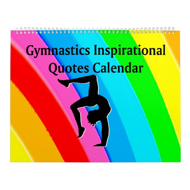HERMOSA CITA INSPIRADORA GIMNASTICA CALENDARIO (Tapa)